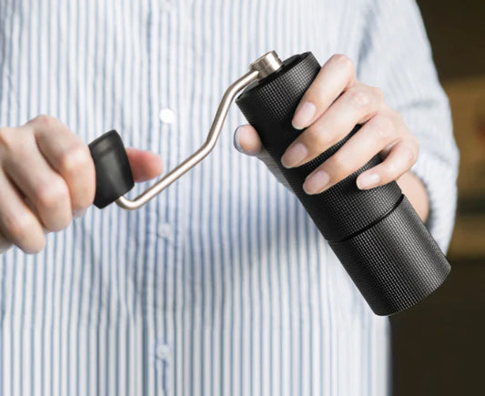 TIMEMORE Coffee Grinder Manual Stainless Steel Coffee Bean Grinder with Foldable Handle Internal Adjustable Setting, Double Bearing Positioning for Espresso Pour Over Coffee Chestnut C3S ESP PRO Green