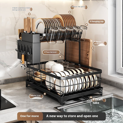 KITCHENTRO..CleanSpace Dish Drainer – Simple, Neat, and Hassle-Free Drying!