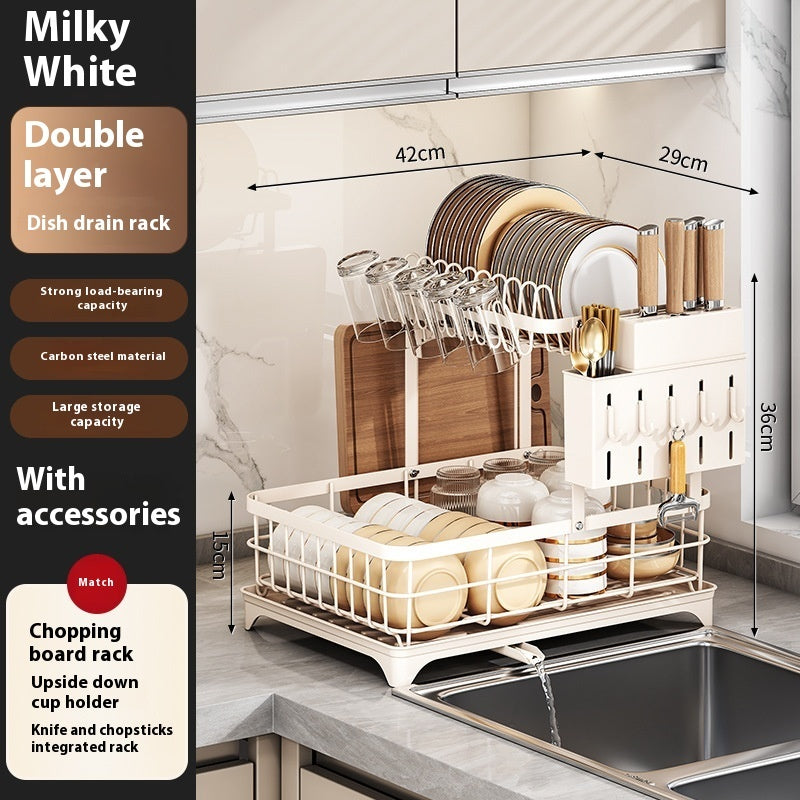 KITCHENTRO..CleanSpace Dish Drainer – Simple, Neat, and Hassle-Free Drying!