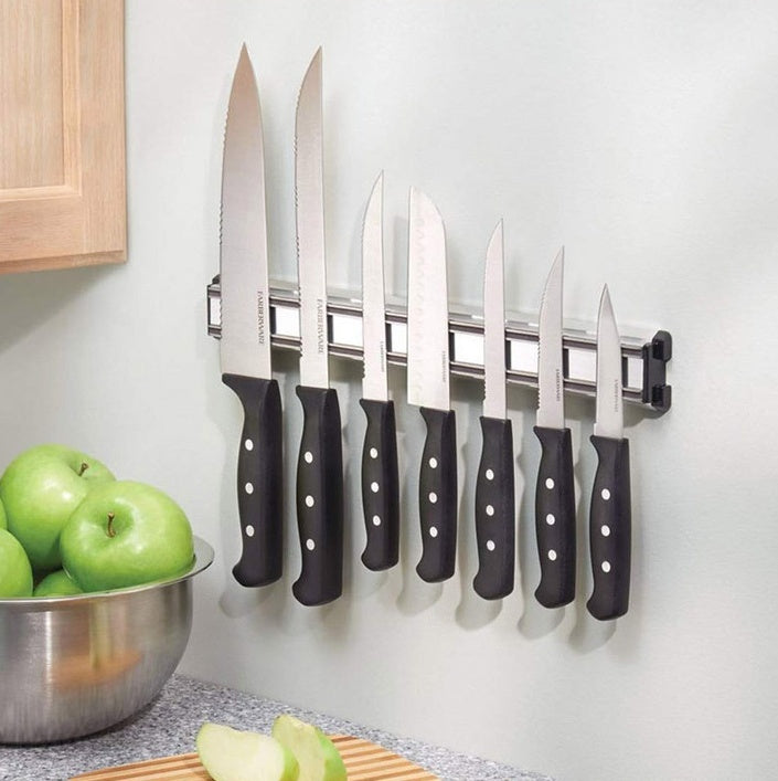 Kitchentro™ Magnetic Wall Knife Holder – Space-Saving Stainless Steel Strip