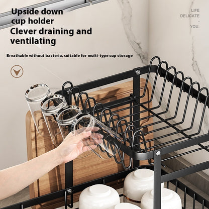 KITCHENTRO..CleanSpace Dish Drainer – Simple, Neat, and Hassle-Free Drying!