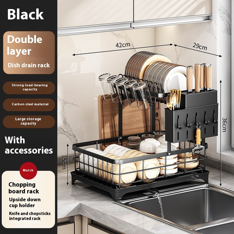 KITCHENTRO..CleanSpace Dish Drainer – Simple, Neat, and Hassle-Free Drying!