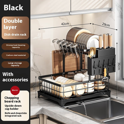 KITCHENTRO..CleanSpace Dish Drainer – Simple, Neat, and Hassle-Free Drying!