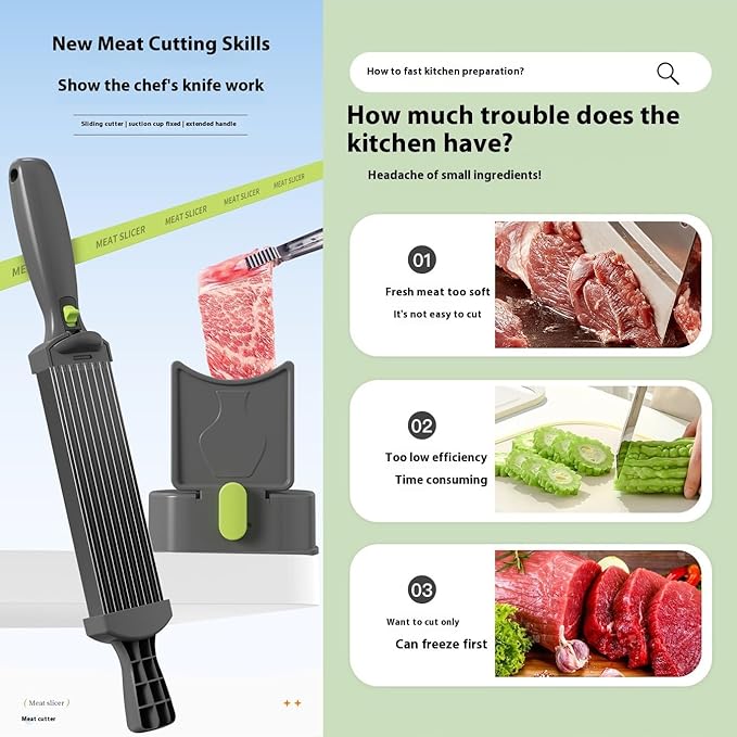 KITCHENTRO LTD™ Home Tool – Kitchen Meat Slicer