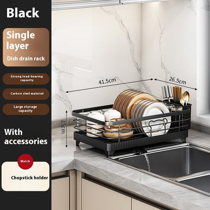 KITCHENTRO..CleanSpace Dish Drainer – Simple, Neat, and Hassle-Free Drying!