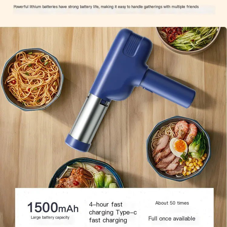 Portable Electric Noodle Maker with Interchangeable Molds