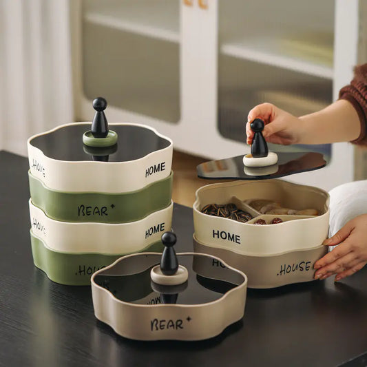 KITCHENTRO LTD™ Treat Turn – Rotating Snack Tray