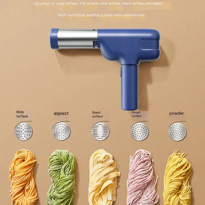 Portable Electric Noodle Maker with Interchangeable Molds