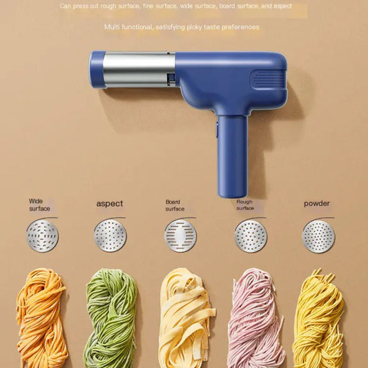 Portable Electric Noodle Maker with Interchangeable Molds