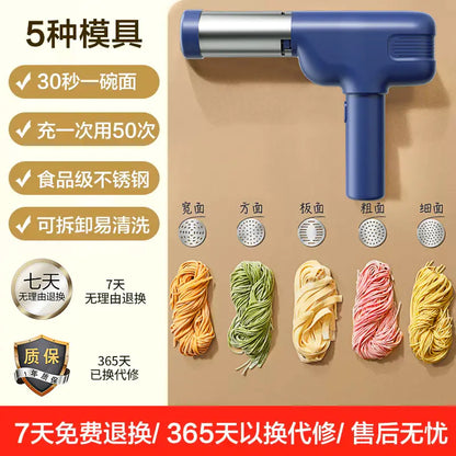 Portable Electric Noodle Maker with Interchangeable Molds