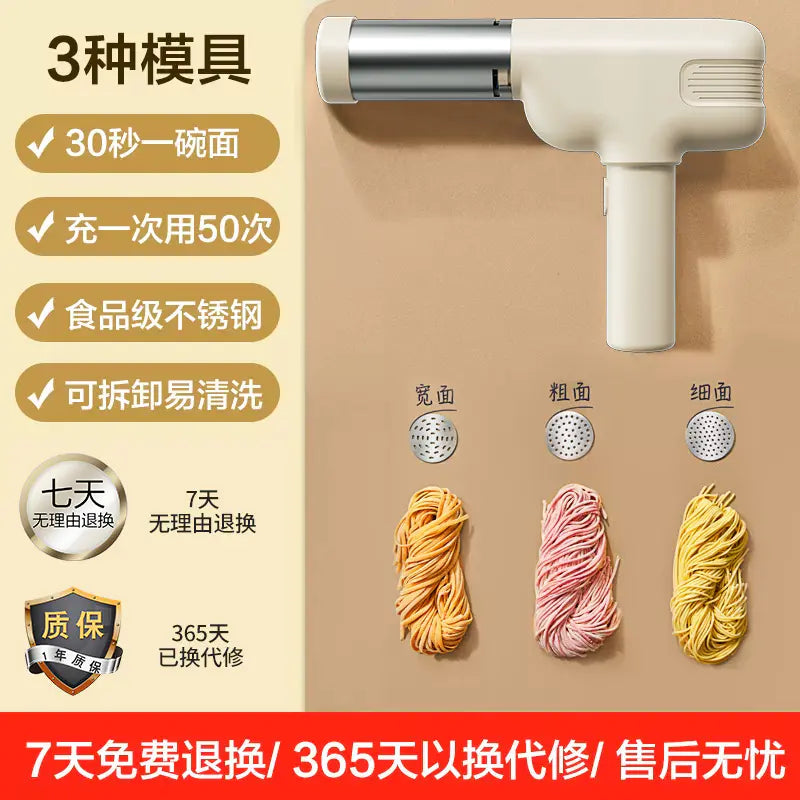 Portable Electric Noodle Maker with Interchangeable Molds