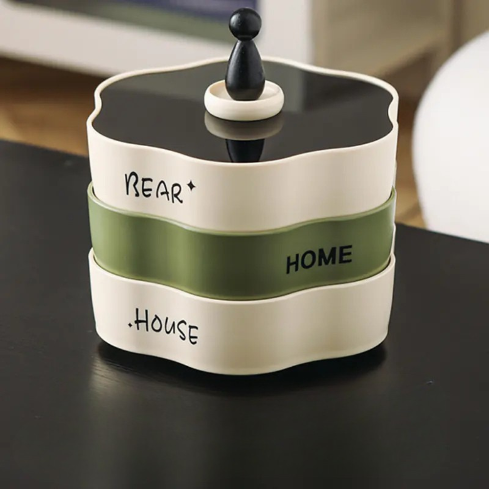 KITCHENTRO LTD™ Treat Turn – Rotating Snack Tray