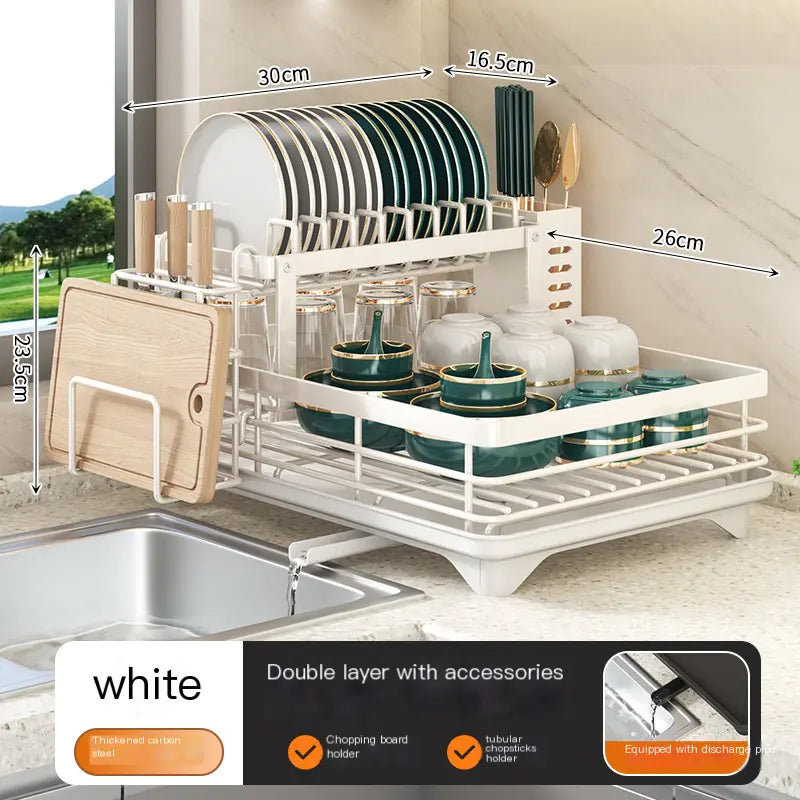 KITCHENTRO. SleekEase Dish Rack – Stylish & Practical Dryer