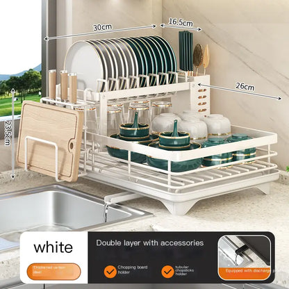 KITCHENTRO. SleekEase Dish Rack – Stylish & Practical Dryer