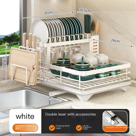 KITCHENTRO. SleekEase Dish Rack – Stylish & Practical Dryer
