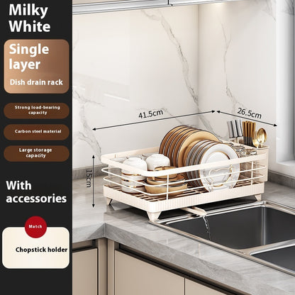 KITCHENTRO..CleanSpace Dish Drainer – Simple, Neat, and Hassle-Free Drying!