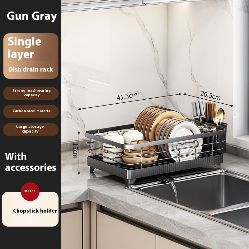 KITCHENTRO..CleanSpace Dish Drainer – Simple, Neat, and Hassle-Free Drying!