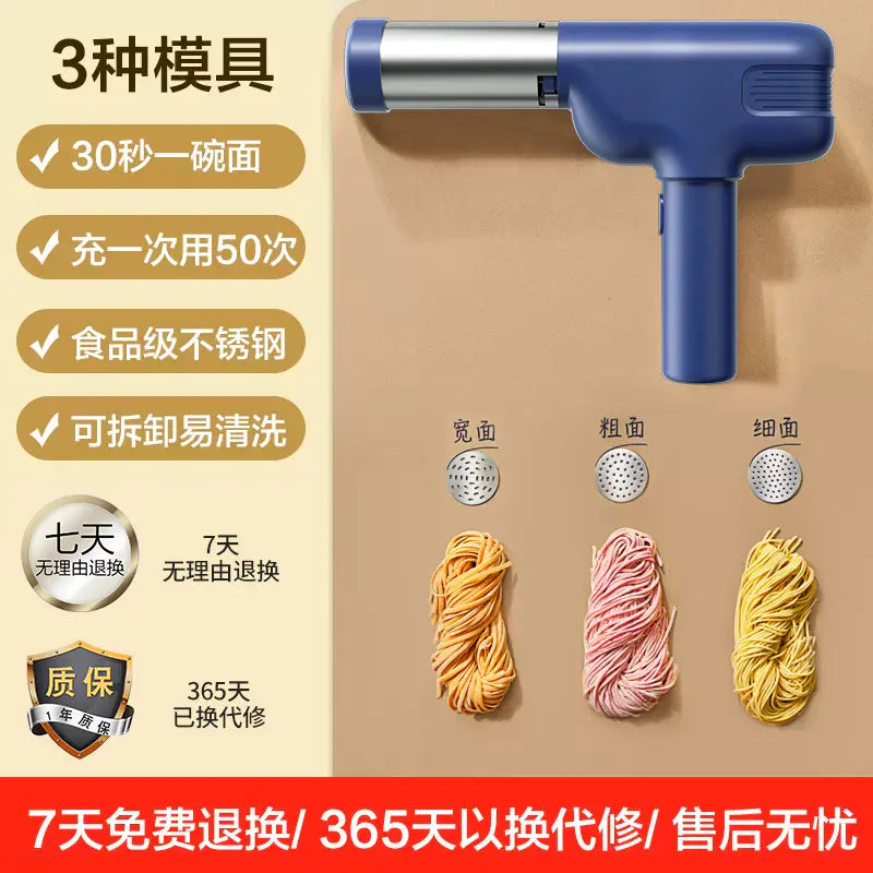 Portable Electric Noodle Maker with Interchangeable Molds